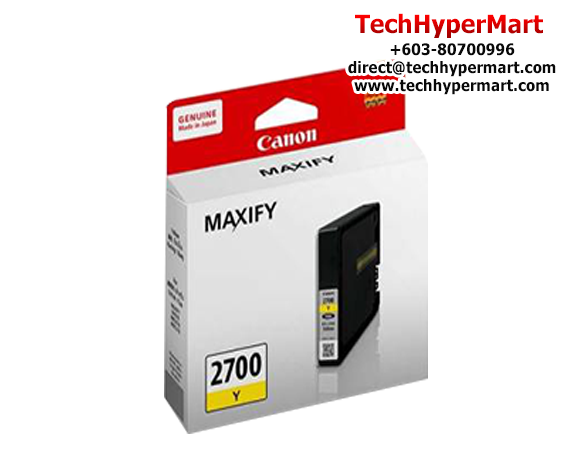 CANON INK CARTRIDGE PGI-2700 YELLOW 9ML
