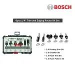 BOSCH Shank Mixed Trim & Edging Shank Straight Router Bit Set