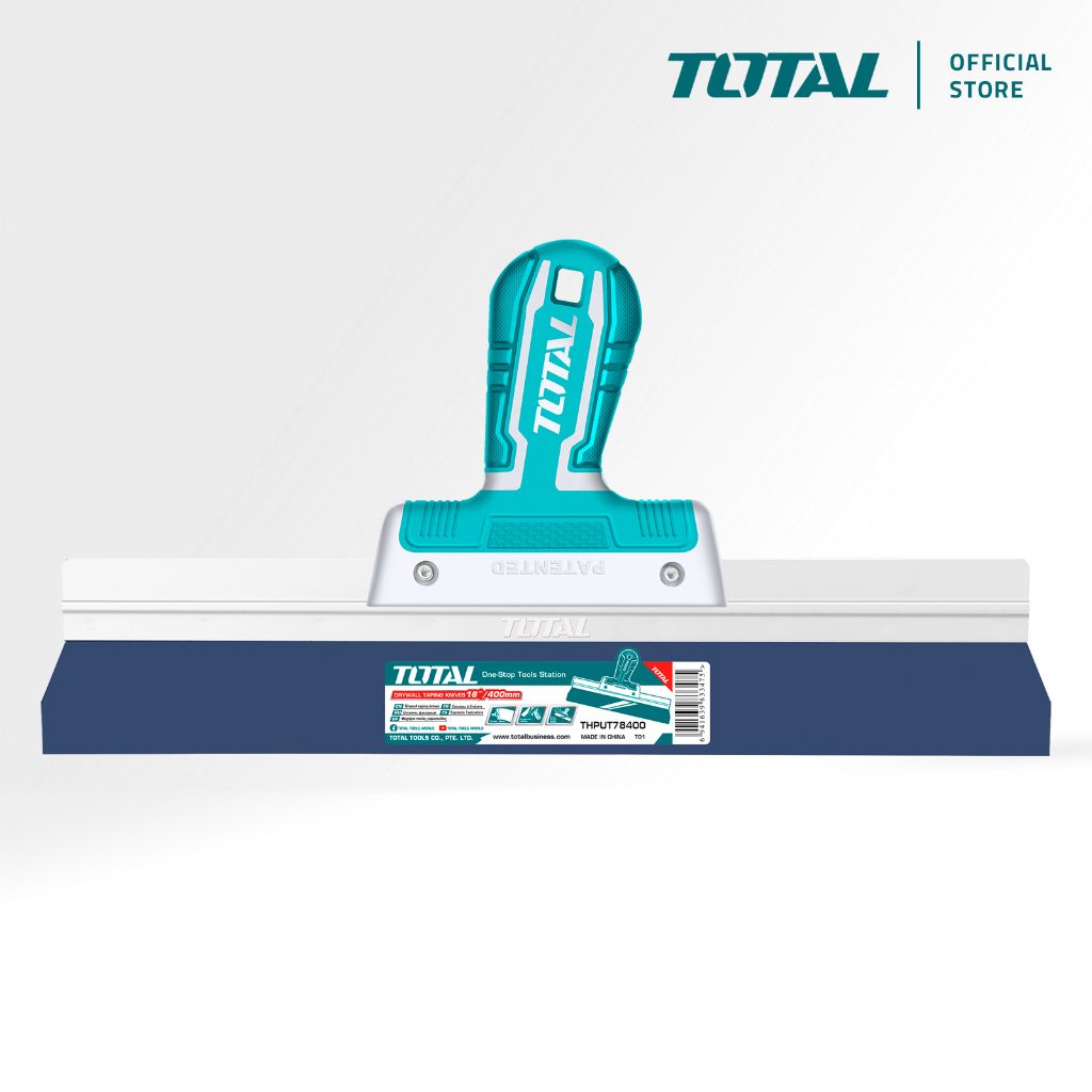 TOTAL DRYWALL TAPING KNIFE REINFORCED ALUMINIUM PROFILE (10"-16") THPUT78250/THPUT78300/THPUT78350/THPUT78400