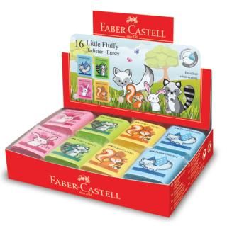 FABER CASTELL 16 LITKE FLUFFY ERASE 16PCS/BOX