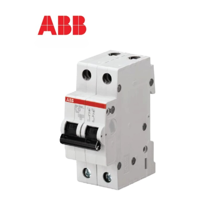 ABB 4.5KA MCB SH202L 6A, 10A, 16A, 20A, 25A, 32A, 40A / 2 POLE (2P) (C-CURVE)