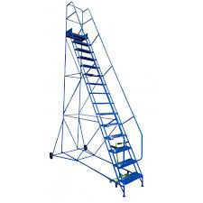 *Mobile ladder 15 Tread Industrial