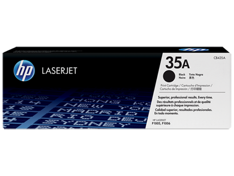 HP 35A Black Original LaserJet Toner Cartridge (CB435A)