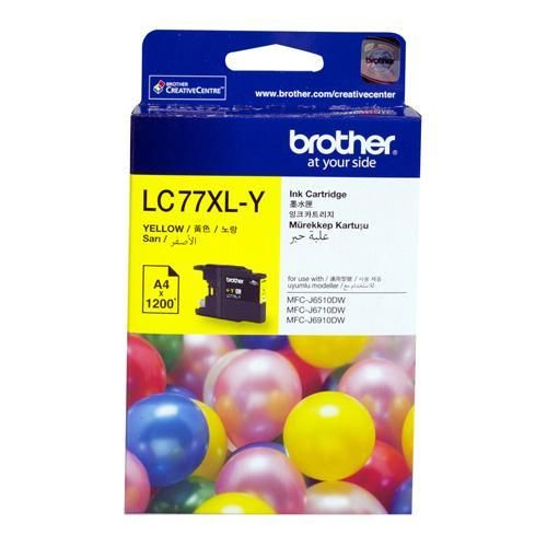 Brother LC-77XL Yellow Ink Cartridge