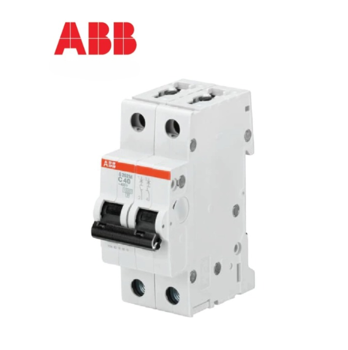 ABB 10KA MCB S202M 6A, 10A, 16A, 20A, 25A, 32A, 40A, 50A, 63A / 2 POLE (2P) (C-CURVE)
