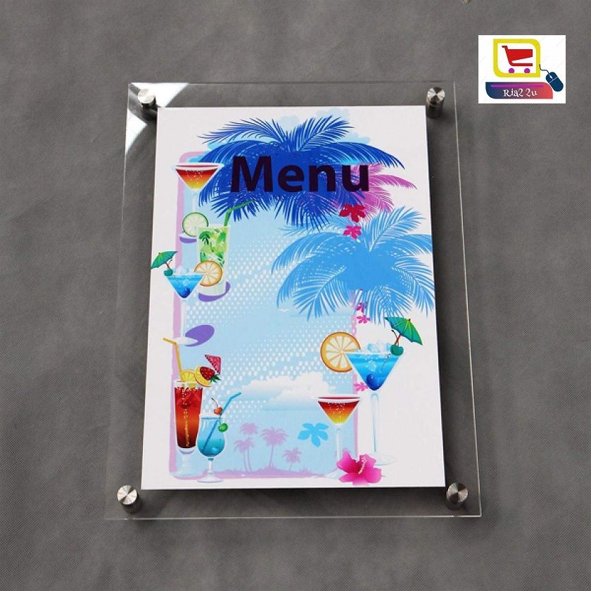 A4 Acrylic Information Board (Wall Mounted) RTSB WITH Installation