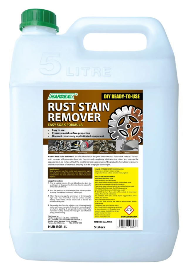 HARDEX RUST STAIN REMOVER ( HUR-RSR-1L / HUR-RSR-5L )