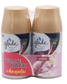 GLADE ROOM AIR FRESHENER AUTOMATIC SPRAY REFILL 2 PACK X 175G
