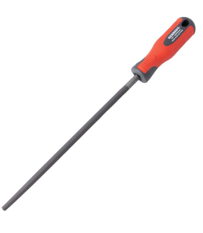 Kennedy-Pro 250mm (10") Round Second Engineers File With Handle KEN0306270K