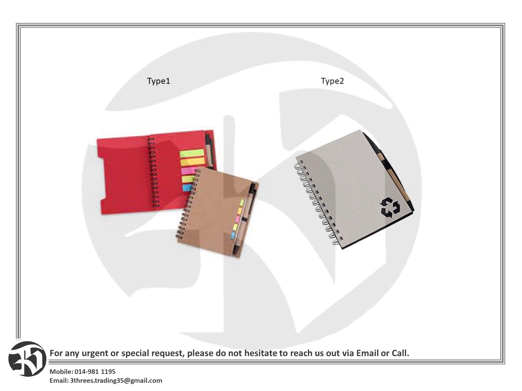 Eco Note Book (TNB Logo & Motto)