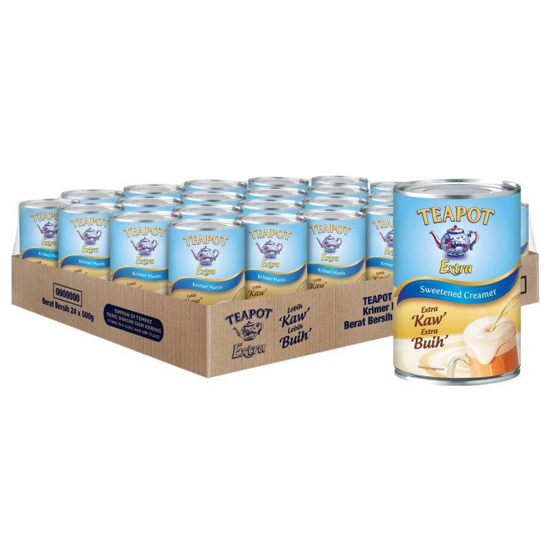 TEAPOT EXTRA SUSU PEKAT KRIMER MANIS 48*500G