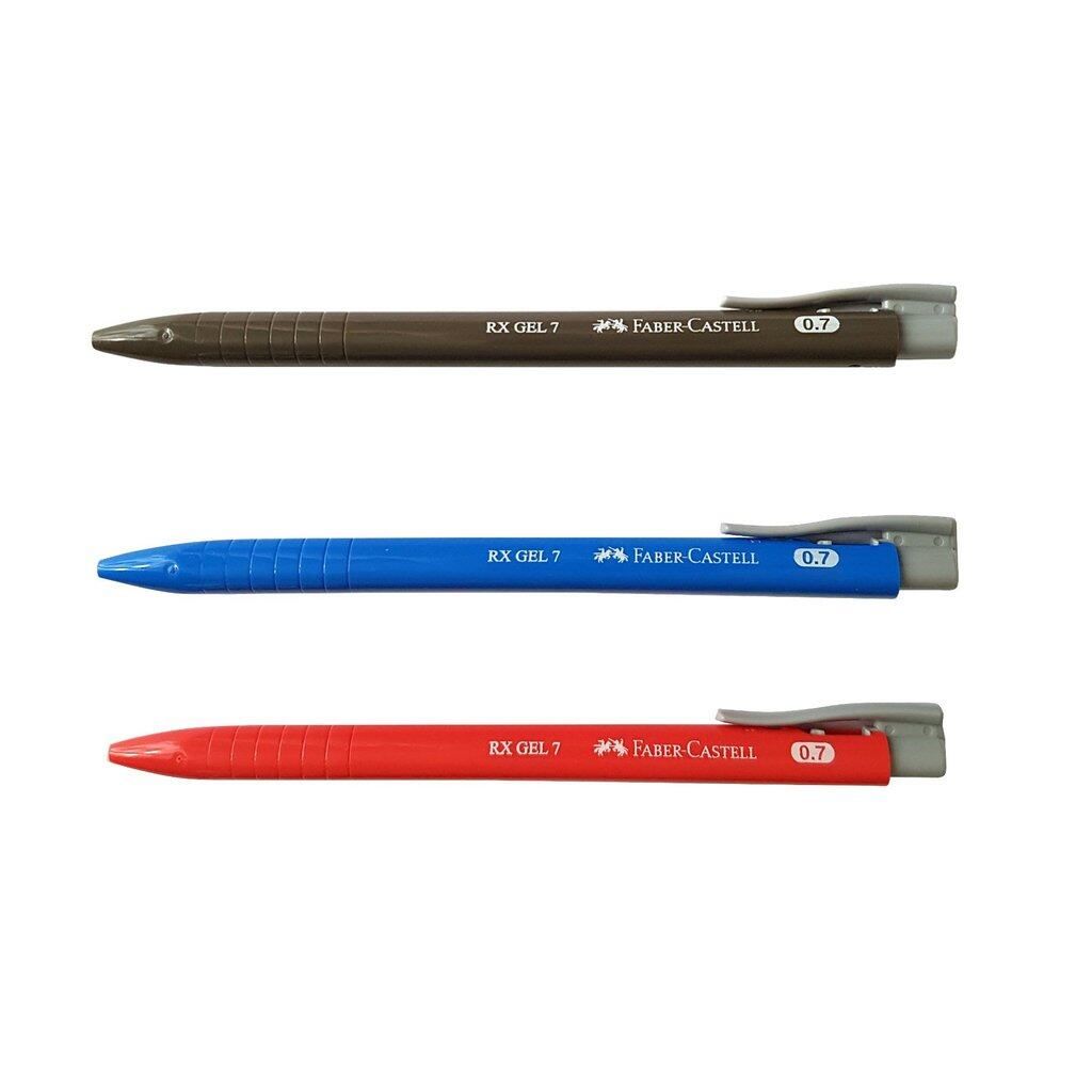Faber-Castell Gel Pen RX (0.7mm) Blue / Black / Red