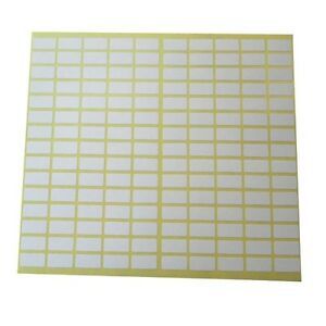 Label Sticker 8mm x 20mm White