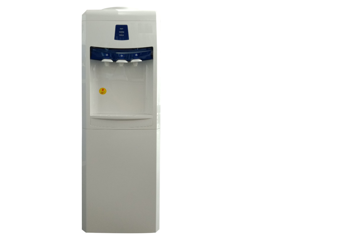 FLOOR STANDING HOT, WARM & COLD WATER DISPENSER