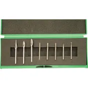 8-PCE DOUBLE CUT BURR SETCUT 6 3mm SHK