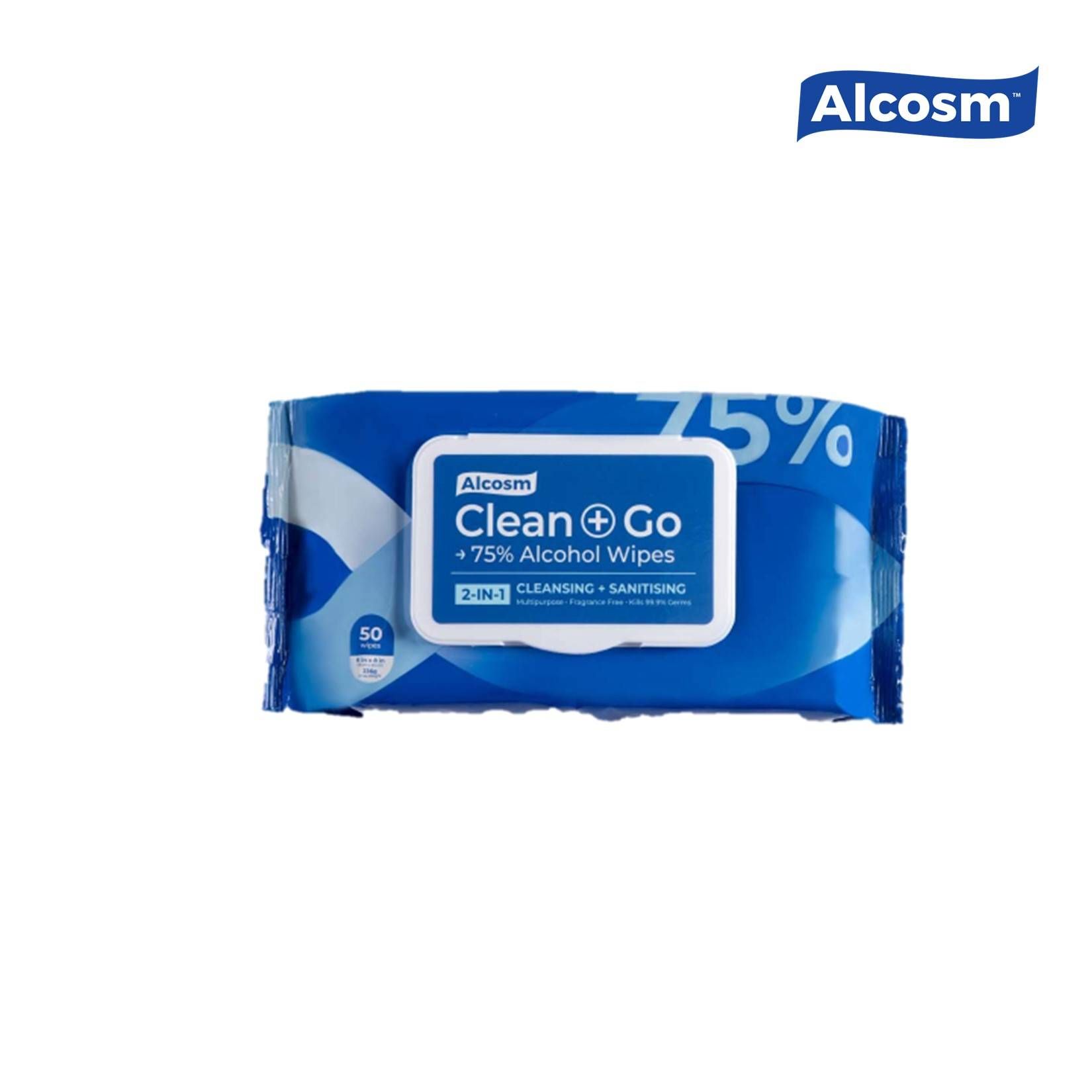 Alcosm 75 Alcohol Wipes 50 sheet
