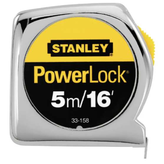 *Stanley 33-158 Power Lock Measuring Tape (5m/16ft) STHT33158-8