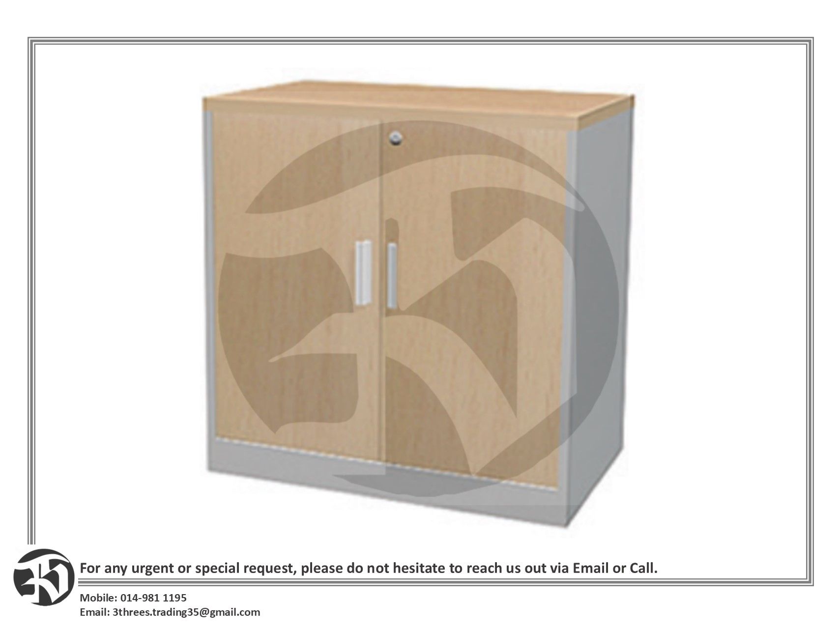 Swing Door Cabinet 750W x 450D x 760H (mm)