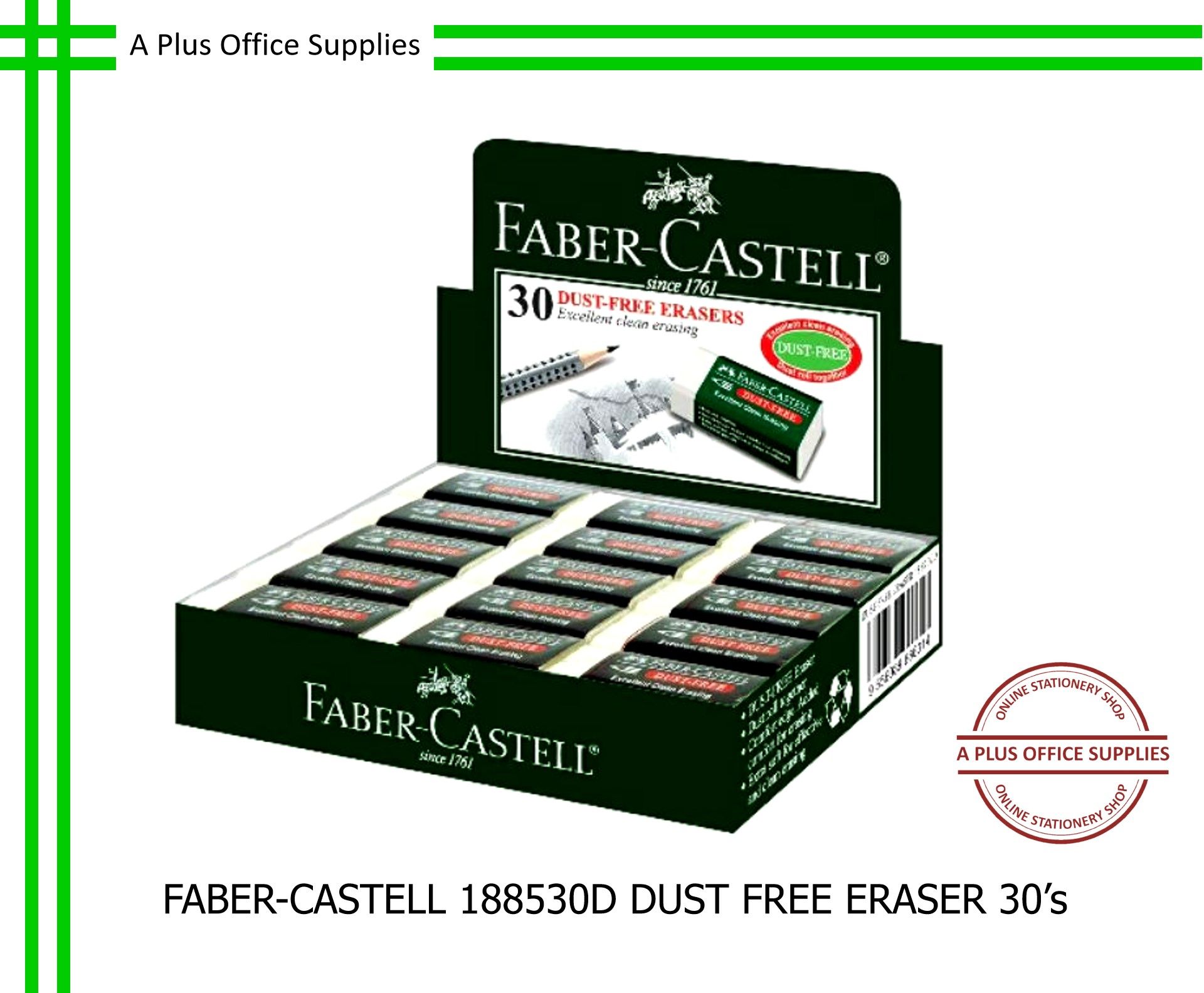 FABER-CASTELL 188530D Dust Free Eraser / Pemadam