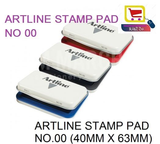 Artline Stamp Pad No 00 EHJ-1 / stampad RTSB (, BLACK, BLUE, RED,)