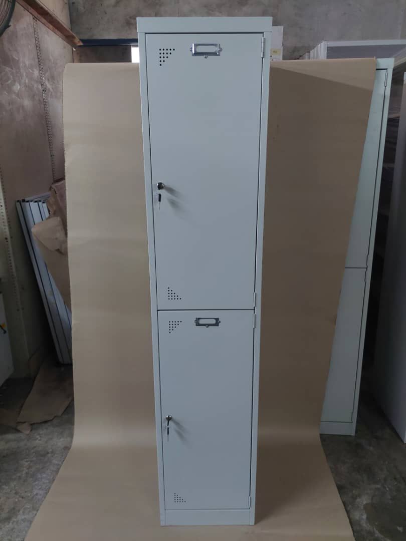 2 Compartment Steel Locker Model Size : 381W x 381D x 1828H (MM)
