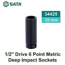 Sata 1/2”DR. IMPACT DEEP SOCKETS 32MM
