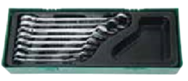 JONNESWAY 8PCS 72 TEETH RATCHETING COMBINATION WRENCH SET