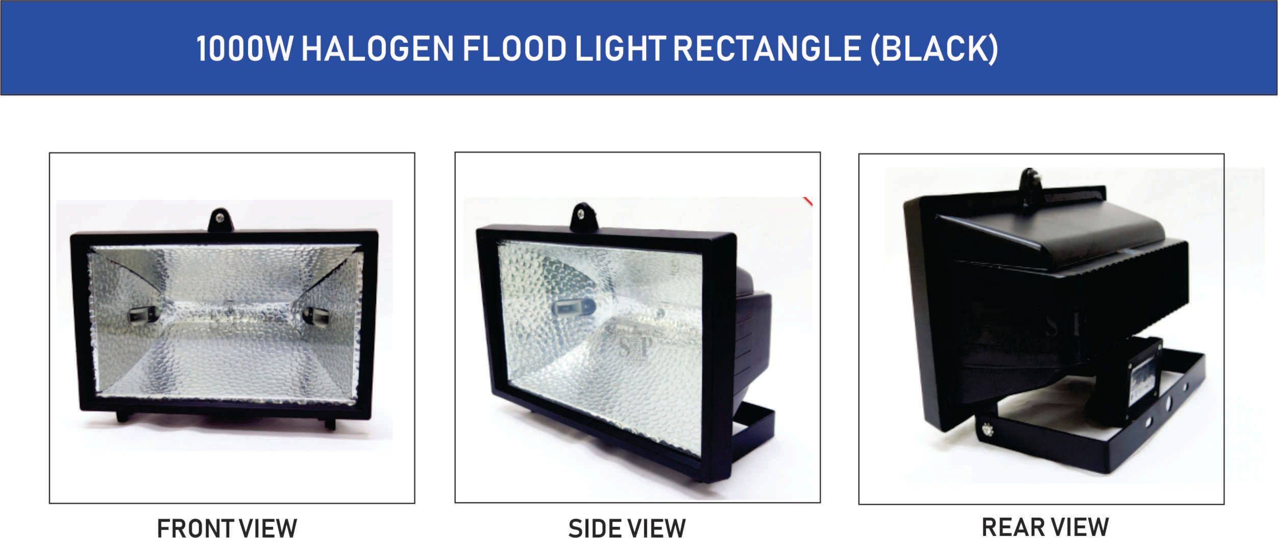 HOLOGEN 1000 WATT FLOOD LIGHT -OCHA