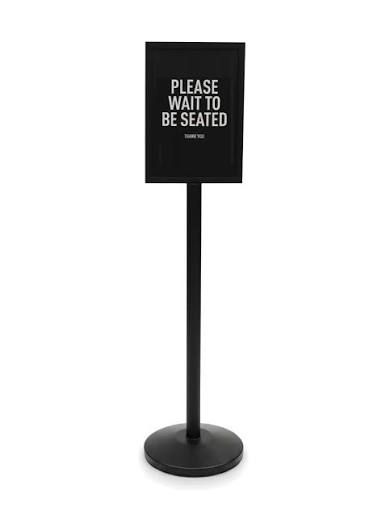QP HEAVY DUTY ADJUSTABLE SIGN HOLDER 3KG 51 X 27 X 27.5 CM (BLACK)