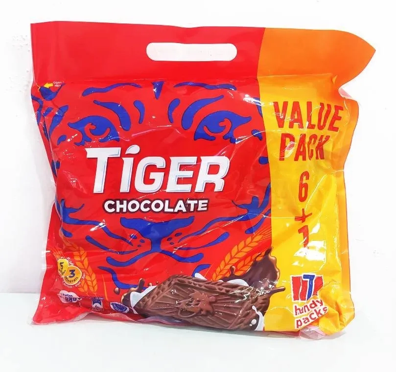 Tiger Chocolate Flavour Biscuit (6+1 Handy Pack)