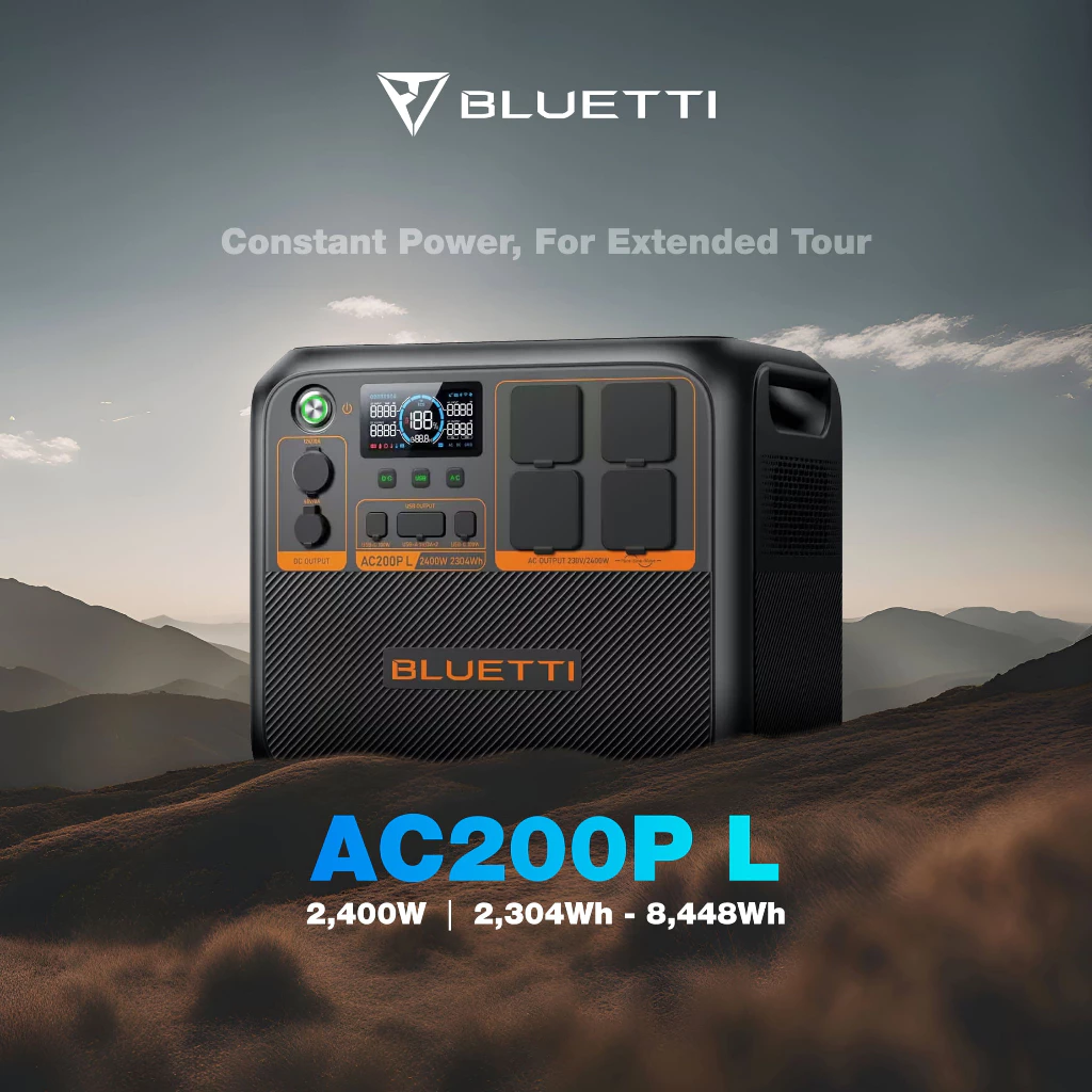 BLUETTI AC200PL Expandable Solar Power Station 2400W 2304Wh AC200P AC200