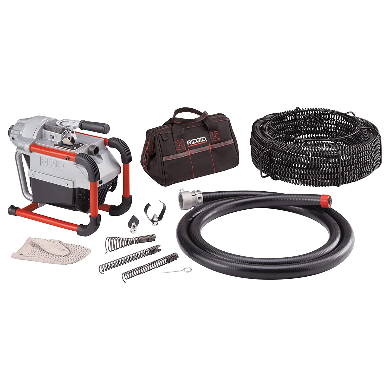 *RIDGID K-60SP-SE Compact 115-Volt Sectional Drain Cleaning Machine c/w Tool Kit and Cable Kit