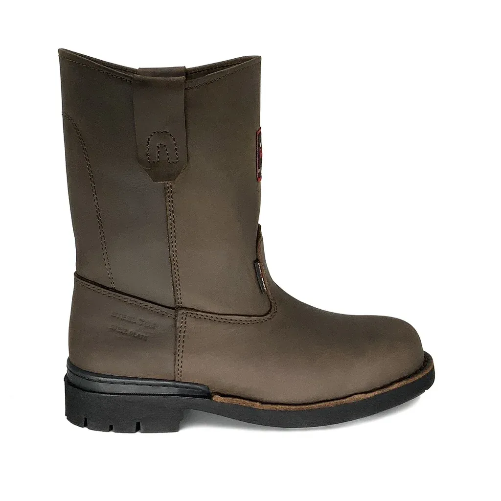 Black Hammer Men's Safety Shoes High Cut With Slip On BH4755
