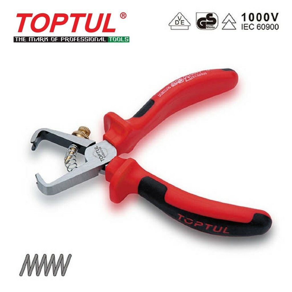 TOPTUL VDE INSULATED WIRE STRIPPING PLIERS DGBD2106