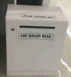 QP Drop Box Plastic White 14â€ x 12â€ x 8â€