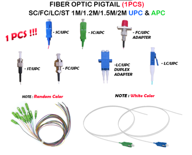 FIBER OPTIC PIGTAIL 0.9MM SC/UPC & SC/APC (1 METER, 2 METER) PT101