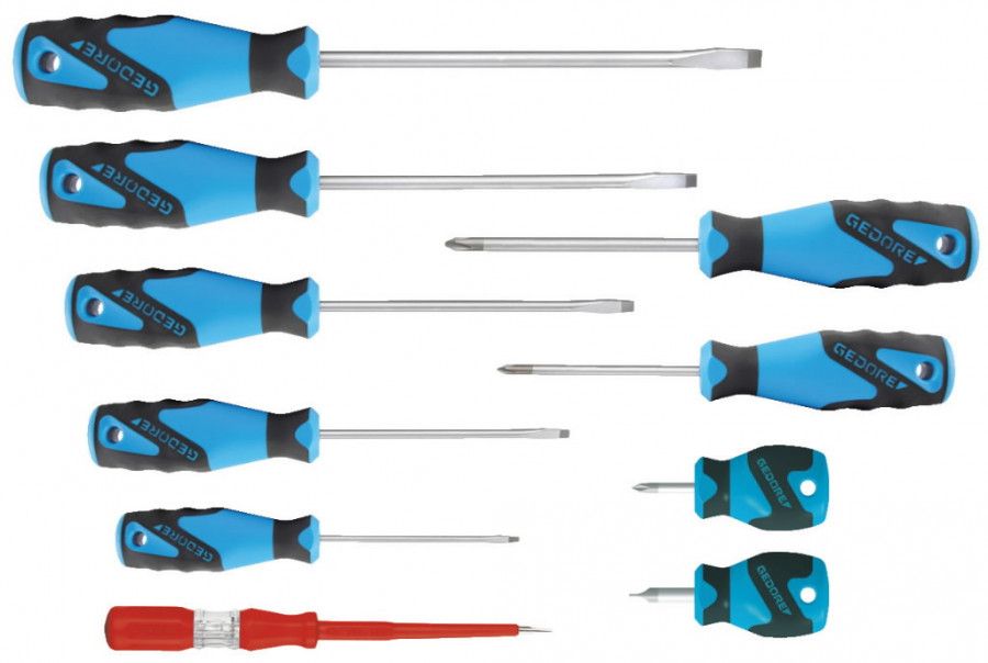 Gedore Standard Phillips, Slotted Screwdriver Set - 2150-2160 PH-010