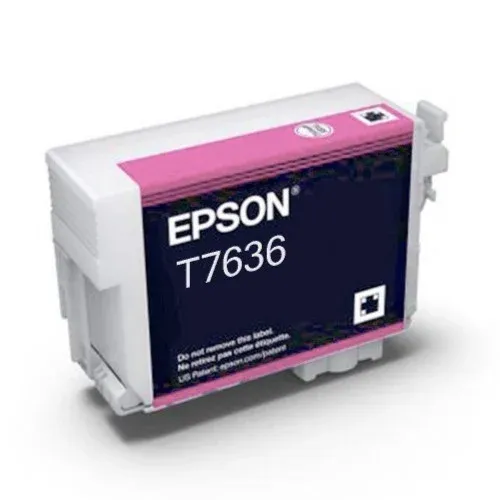 Genuine Malaysia Epson Warranty Epson - Epson T7636 Vivid Light Magenta SureColor P607 Ink Cartridge C13T763600