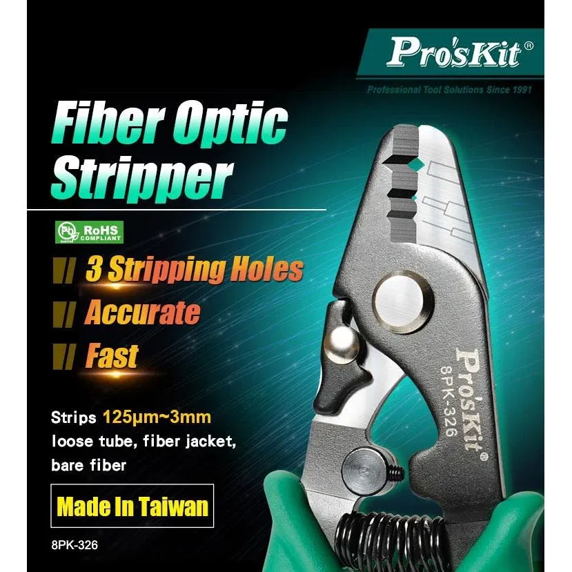 Proskit 8PK-326 Fiber Optic Wire Stipper