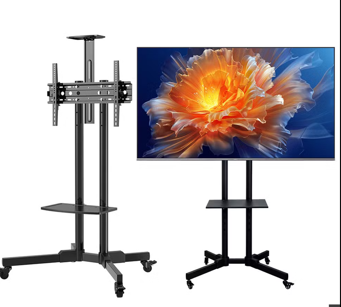 Universal high quality mobile TV bracket 32 - 65 with stand roller
