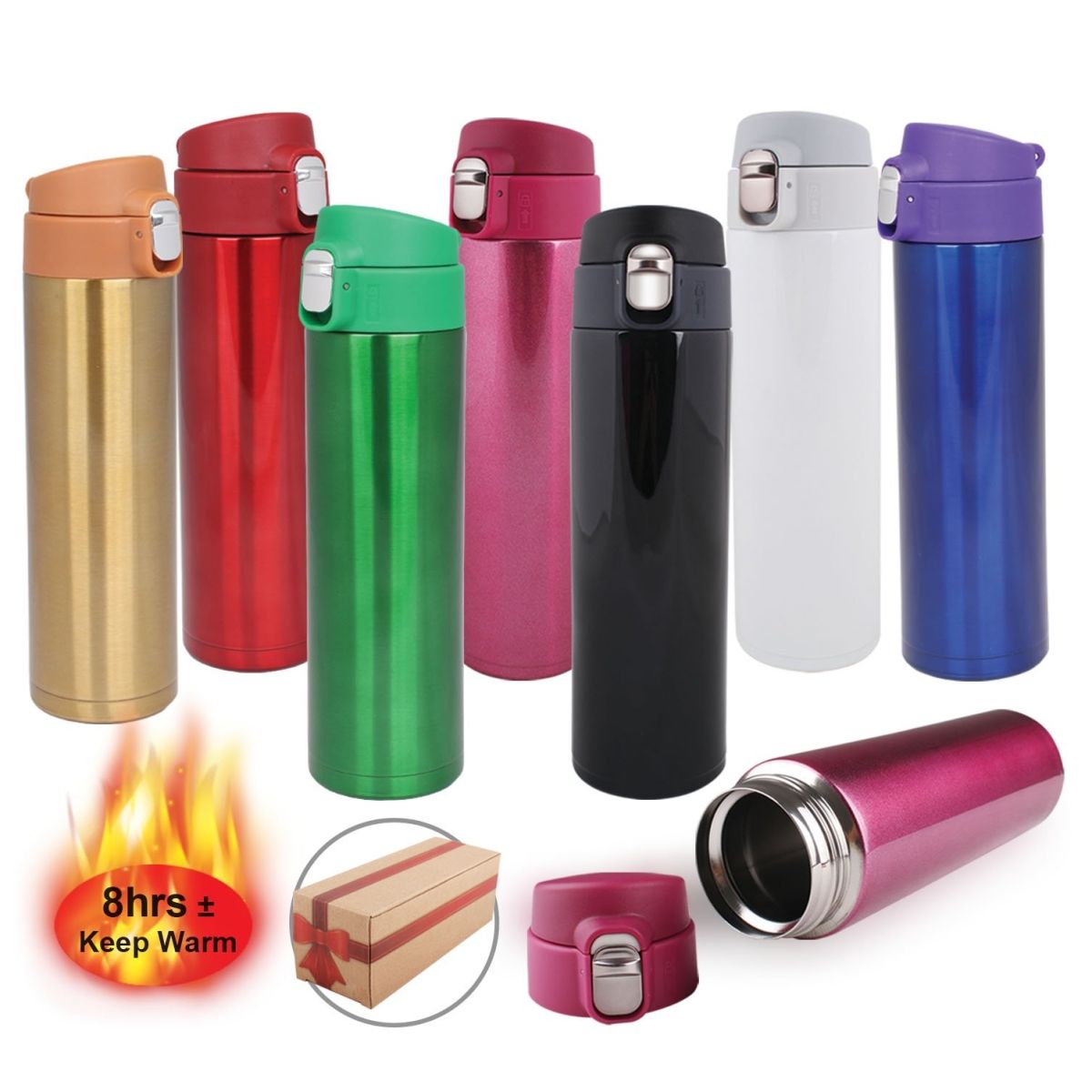 OK CUSTOMISE GIFT : 400ML VACUUM FLASH , WITH PRINTING / WITH GIFT BOX / WITH PACKING BOX