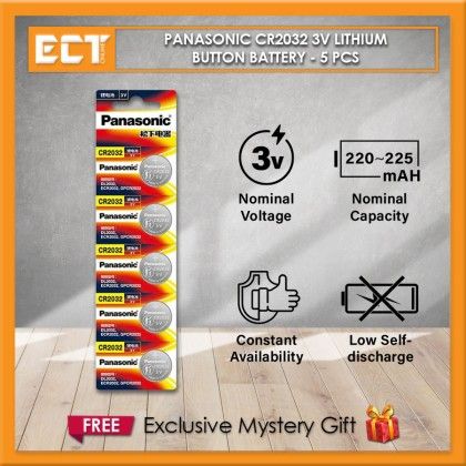 PANASONIC CR2032 3V CMOS LITHIUM BATTERY