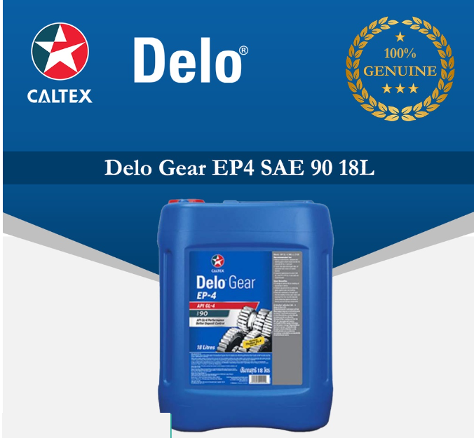 CALTEX DELO GEAR OIL EP4 SAE 90 (18L)_PAIL