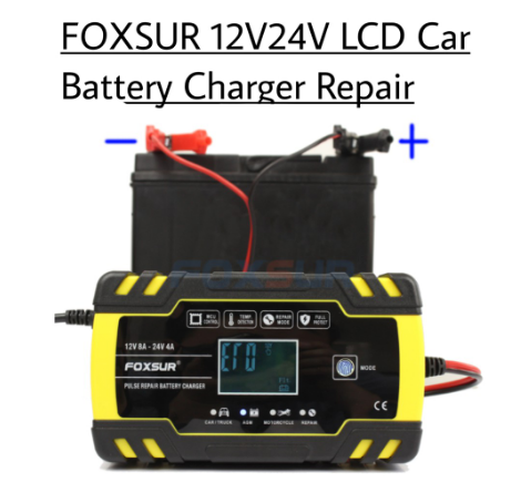12V8A/24V4A Foxsur Pro++ Car Battery Charger