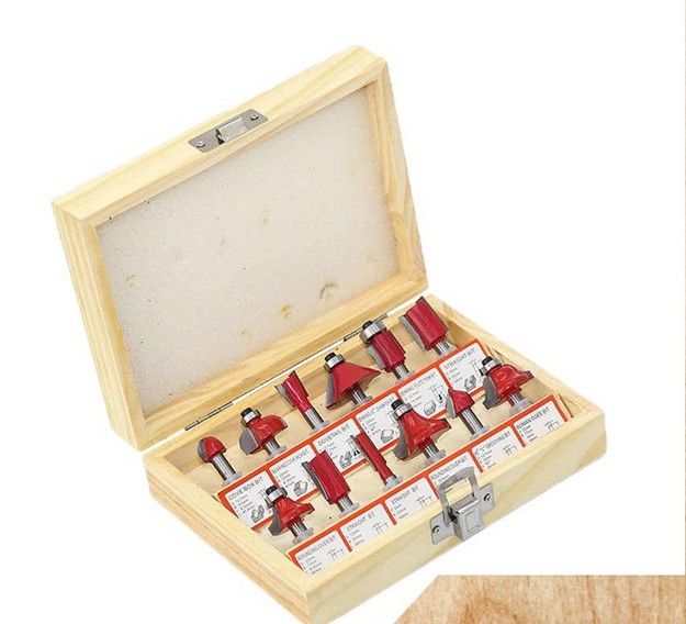 AUROUS 12PCS ROUTER BIT SET 6.35MM (270401)