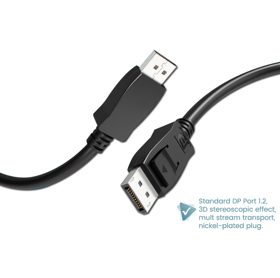 4*2K 144HZ VERSION 1.2 DISPLAY PORT MALE-MALE CABLE