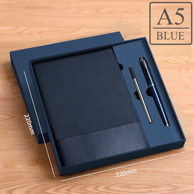 OEM Premium A5 Diary Notebook Gift Set with Box & Pen (Custom Book Engrave)