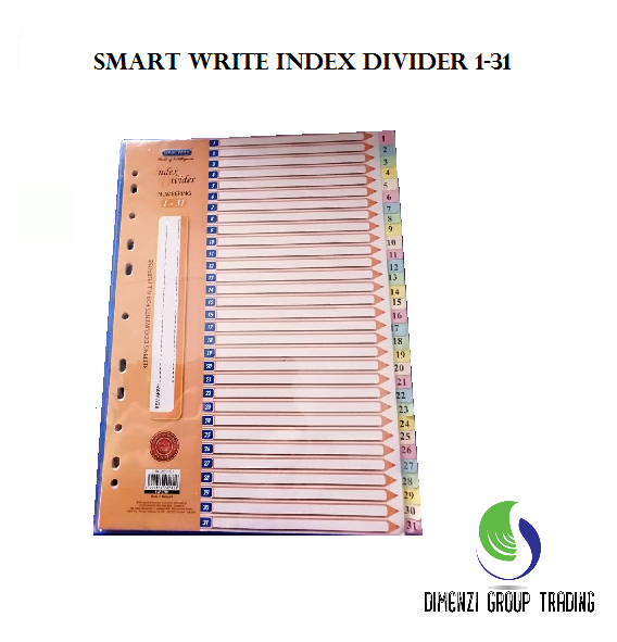 SMART WRITE INDEX DIVIDER NUMBERING 1-31