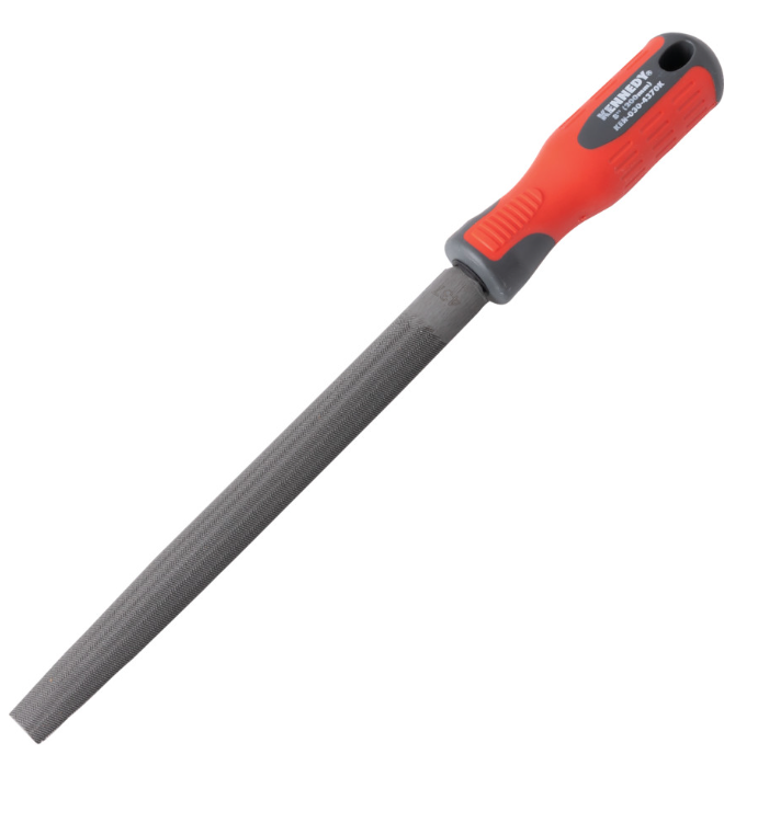 Kennedy-Pro 200mm (8") Half Round Smooth Engineers File With Handle KEN0304360K