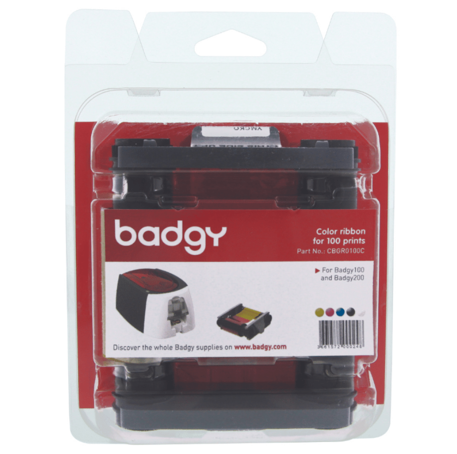 BADGY 100/200 COLOR RIBBON CBGR0100C